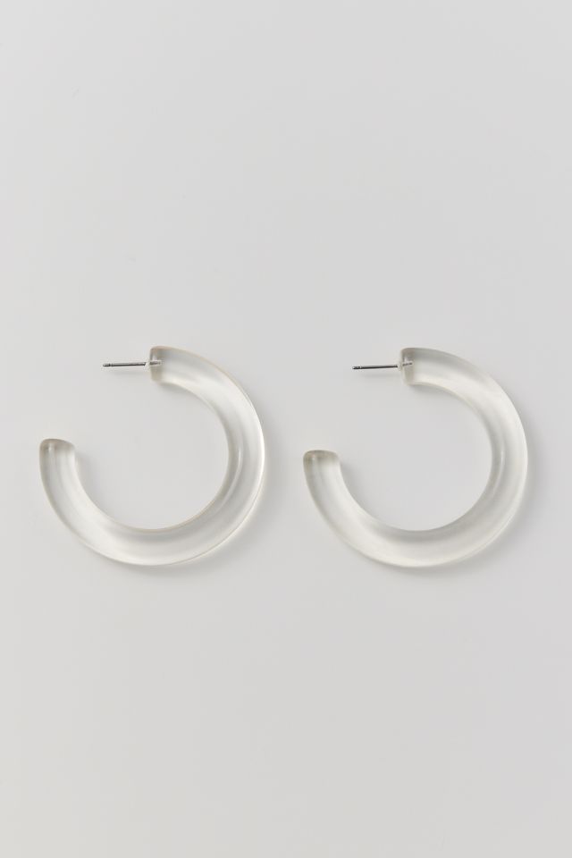 Translucent Statement Hoop Earring #1