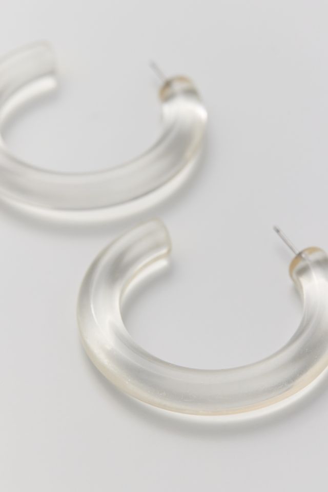 Translucent Statement Hoop Earring #2