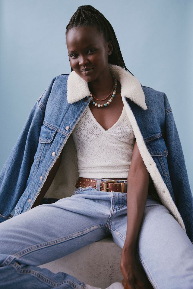 Levi's® '90s Fleece Denim Trucker Jacket | Urban Outfitters