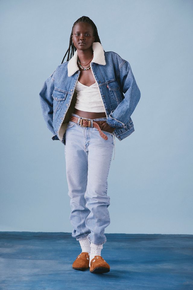 Levi's® '90s Fleece Denim Trucker Jacket | Urban Outfitters