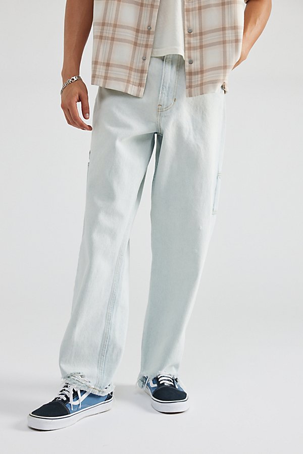 Shop Bdg Straight Fit Utility Jean In Sky, Men's At Urban Outfitters