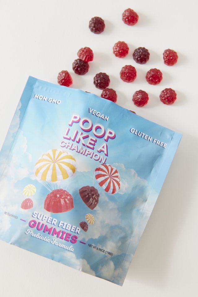 Poop Like A Champion Super Fiber Gummies Urban Outfitters