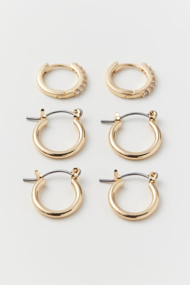 Micro Huggie Hoop Earring Set #3