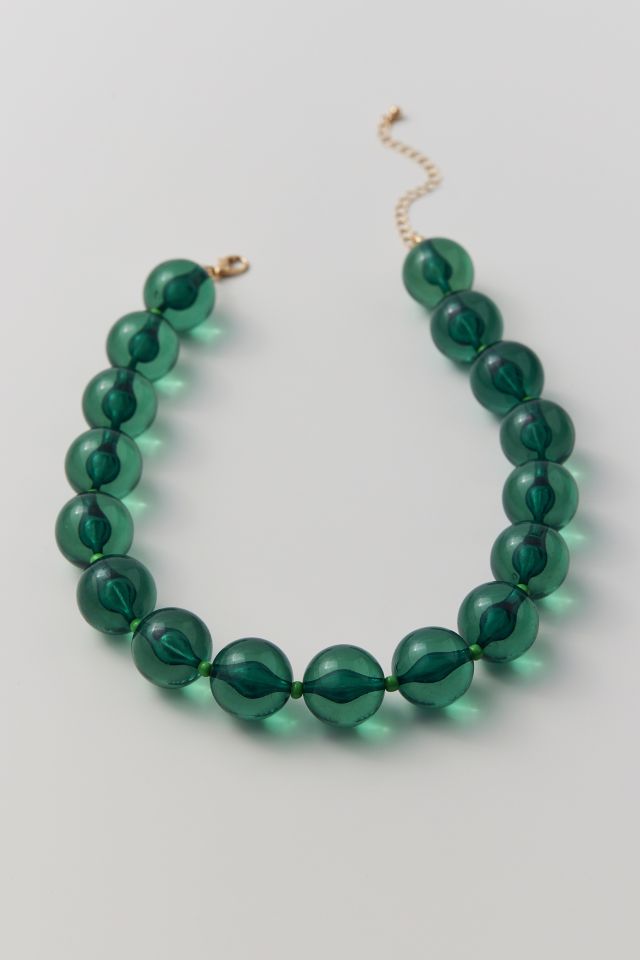 Collier de perles translucides #1