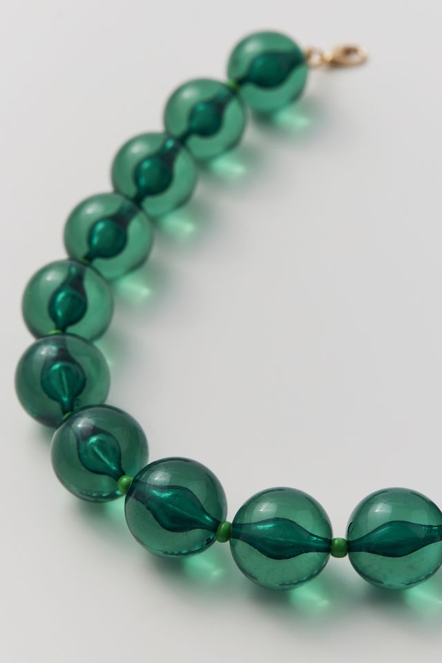 Collier de perles translucides #2