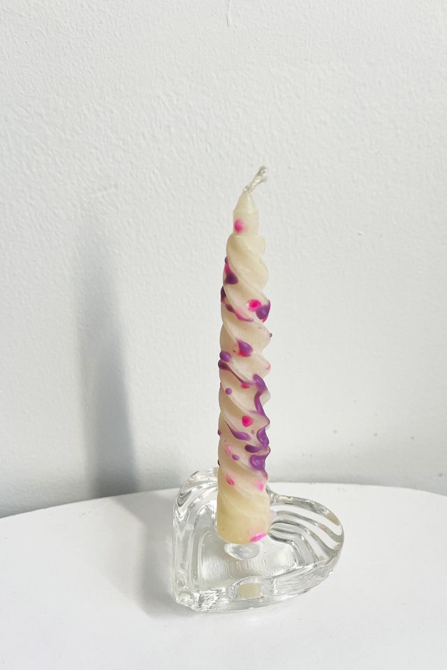 Love Dose Love Letter Candlestick and Holder Set Urban Outfitters