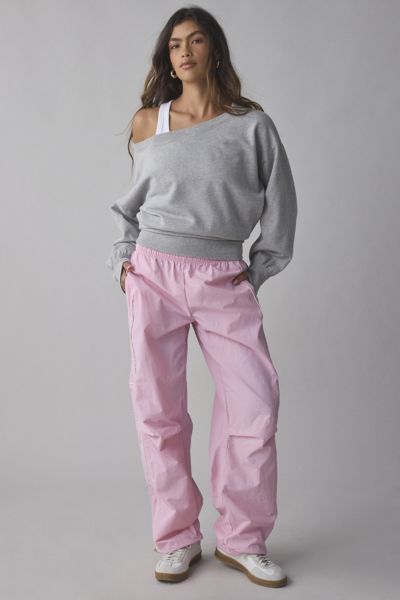 Bdg Jess Nylon Track Pant In Pink, Women's At Urban Outfitters