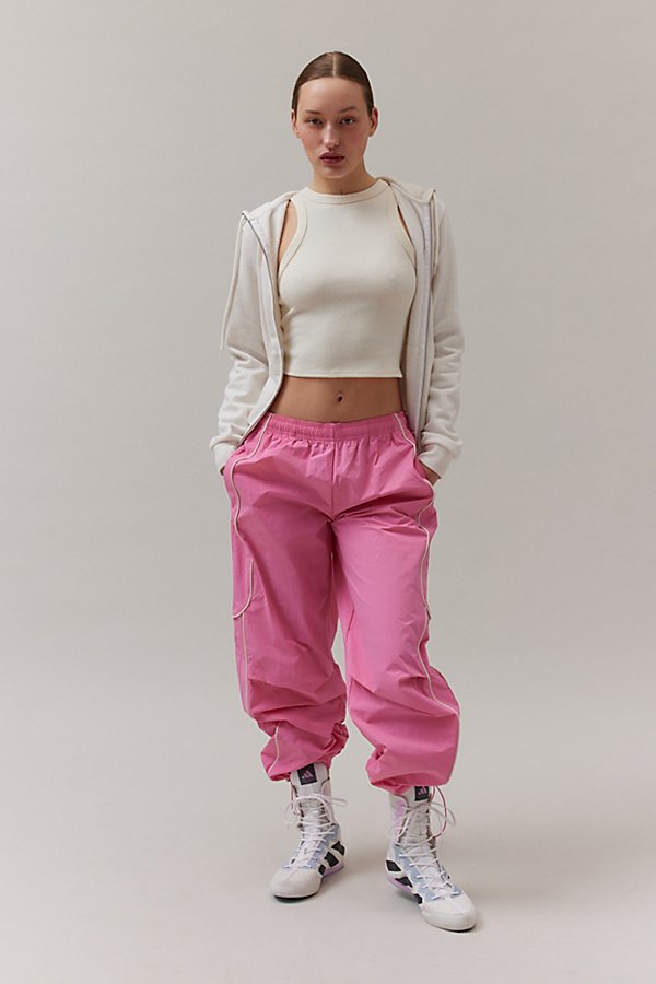 Shop Bdg Jess Nylon Track Pant In Blush, Women's At Urban Outfitters