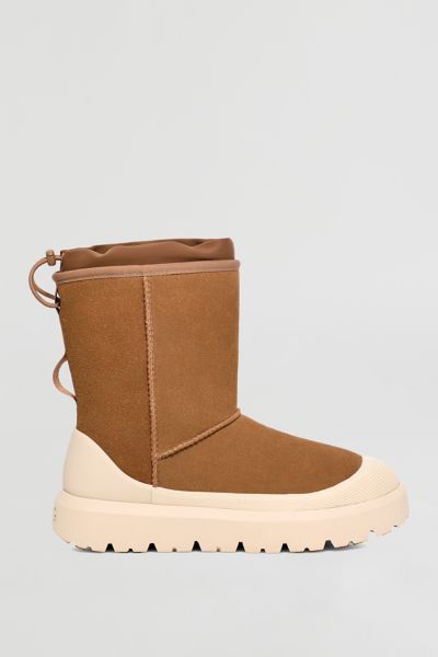 Shop Ugg Classic Short Weather Hybrid Boot In Chestnut/whitecap, Men's At Urban Outfitters