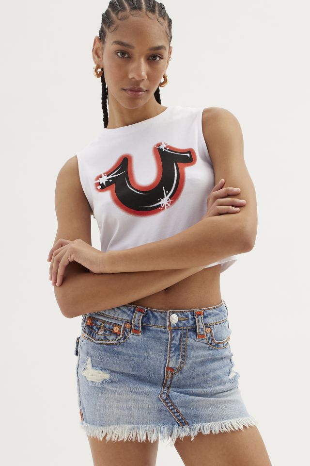 True Religion Sadie Denim Mini Skirt | Urban Outfitters Canada