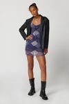 Daisy Street Mesh Patchwork Mini Dress