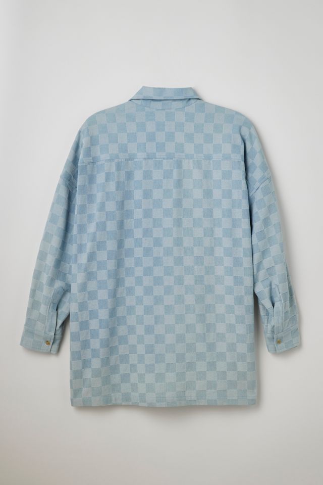 AJOBYAJO Checkerboard Oversized Shirt | Urban Outfitters