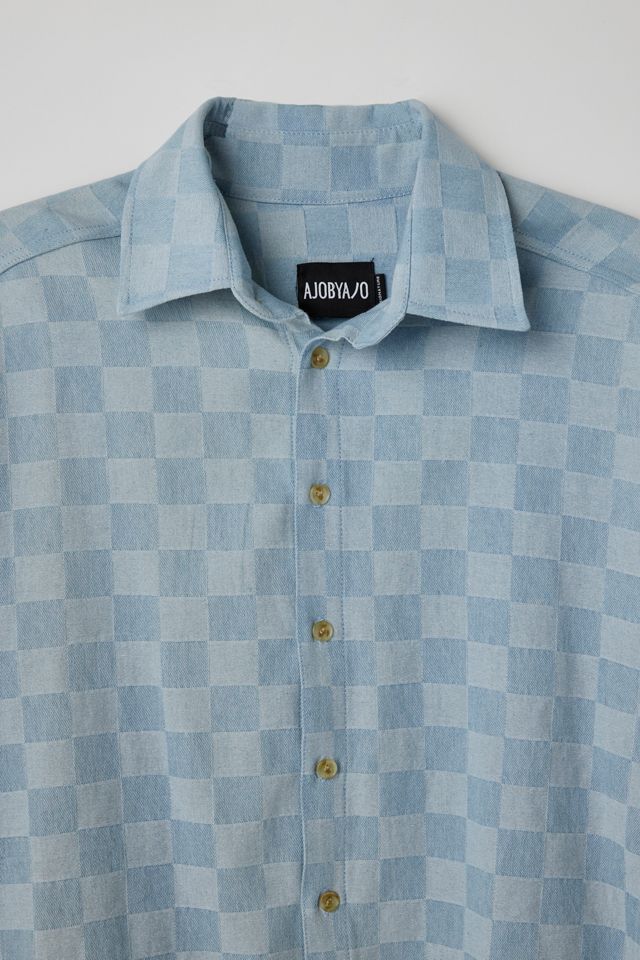 AJOBYAJO Checkerboard Oversized Shirt | Urban Outfitters