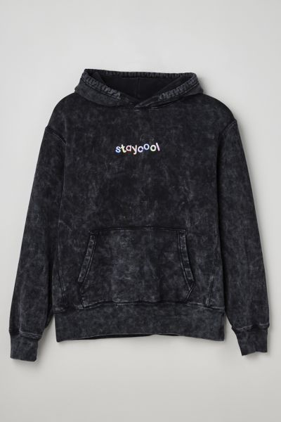 Staycoolnyc Washed Hoodie Sweatshirt In Black