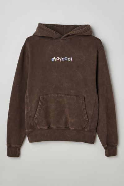 Staycoolnyc Washed Hoodie Sweatshirt In Brown