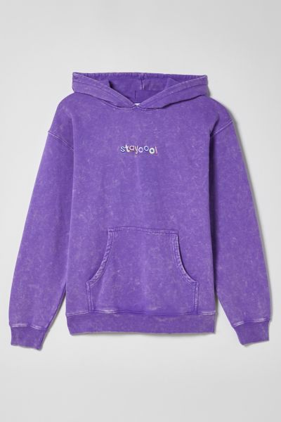 Staycoolnyc Washed Hoodie Sweatshirt In Purple At Urban Outfitters