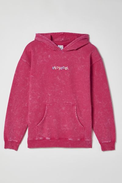 Staycoolnyc Washed Hoodie Sweatshirt In Pink At Urban Outfitters