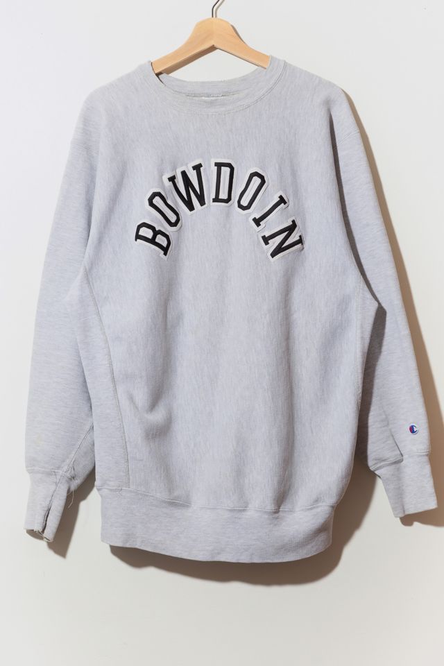 Vintage 1990s Bowdoin College Champion Reverse Weave Crewneck