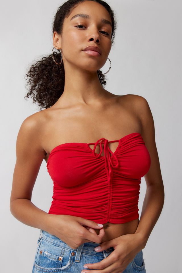 UO Janet Ruched Tube Top #2