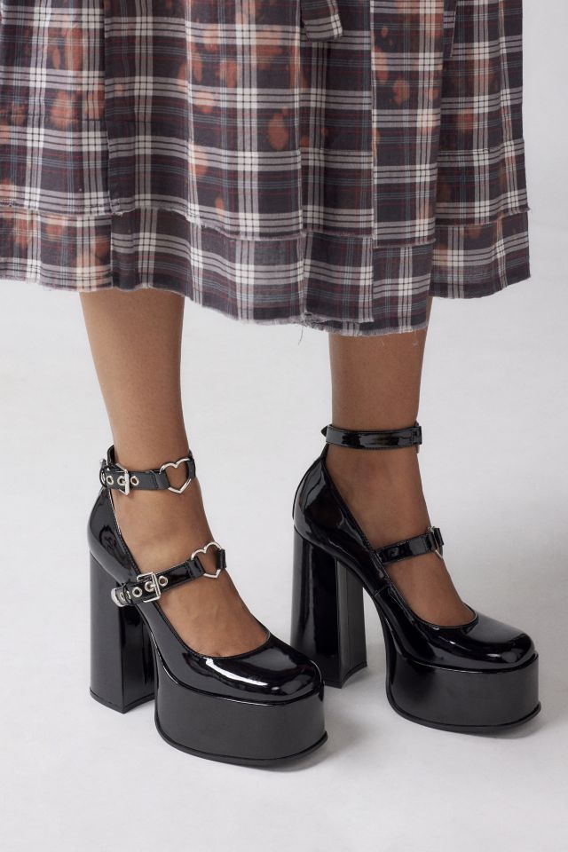 Urban Outfitters Uo Paige T-Strap Mary Jane Shoe Shoe in Black, Women's at Urban Outfitters