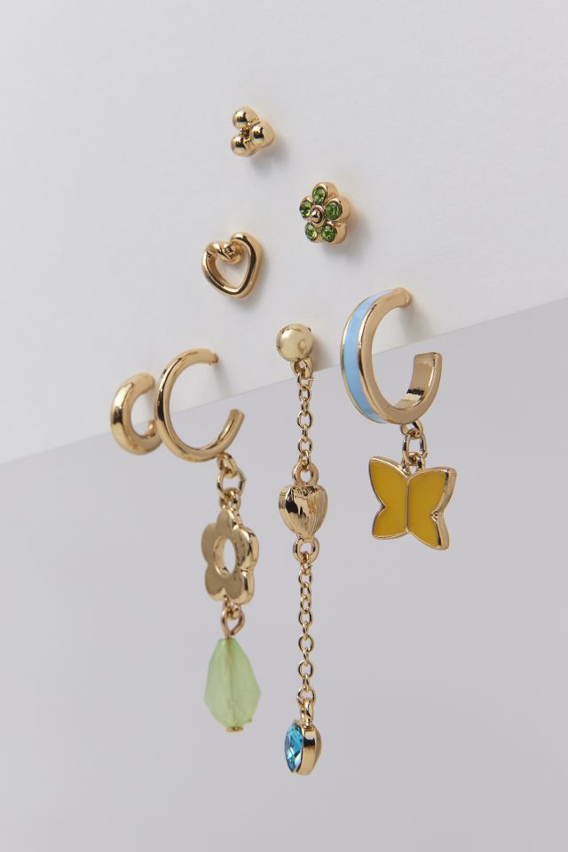 Jessica Enamel Rhinestone Earring Set #2
