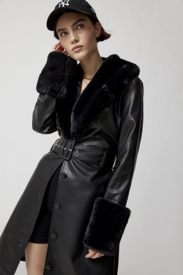 Luxe Faux Fur Longline Coat