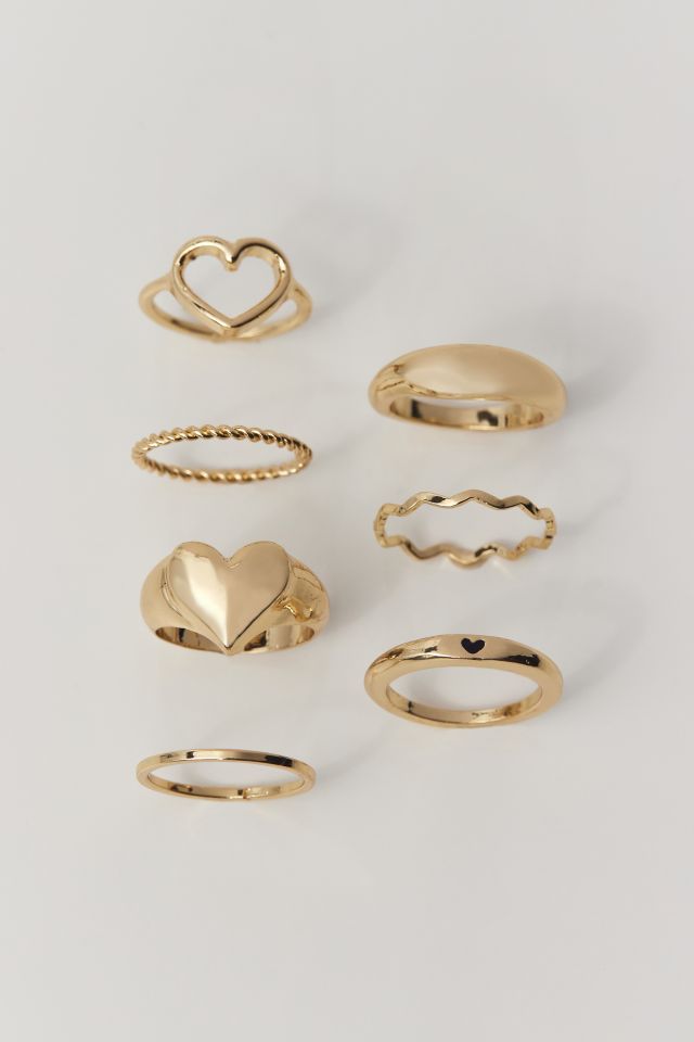 Statement Heart Ring Set #2
