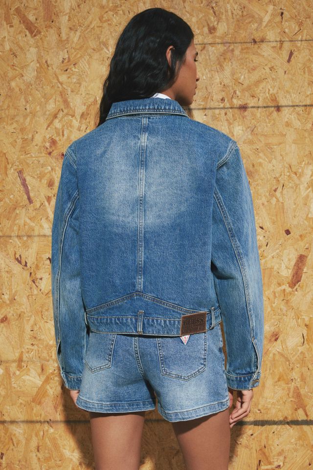 GUESS ORIGINALS Cropped Carpenter Denim Jacket | Urban