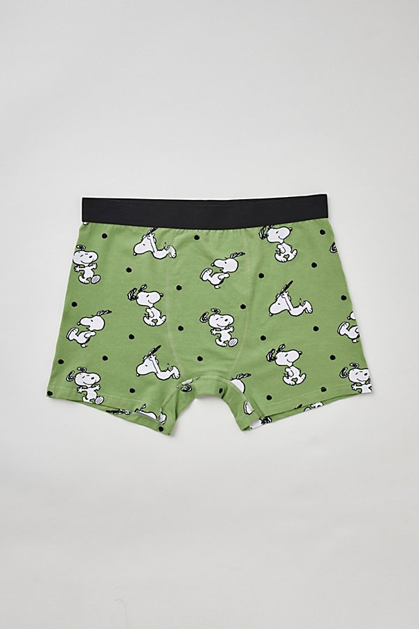 Urban Outfitters Snoopy Boxer Brief In Olive, Men's At