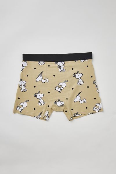 Urban Outfitters Snoopy Boxer Brief In Khaki, Men's At