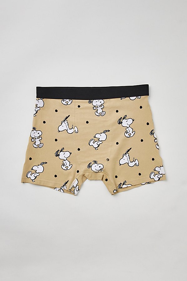 Urban Outfitters Snoopy Boxer Brief In Khaki, Men's At