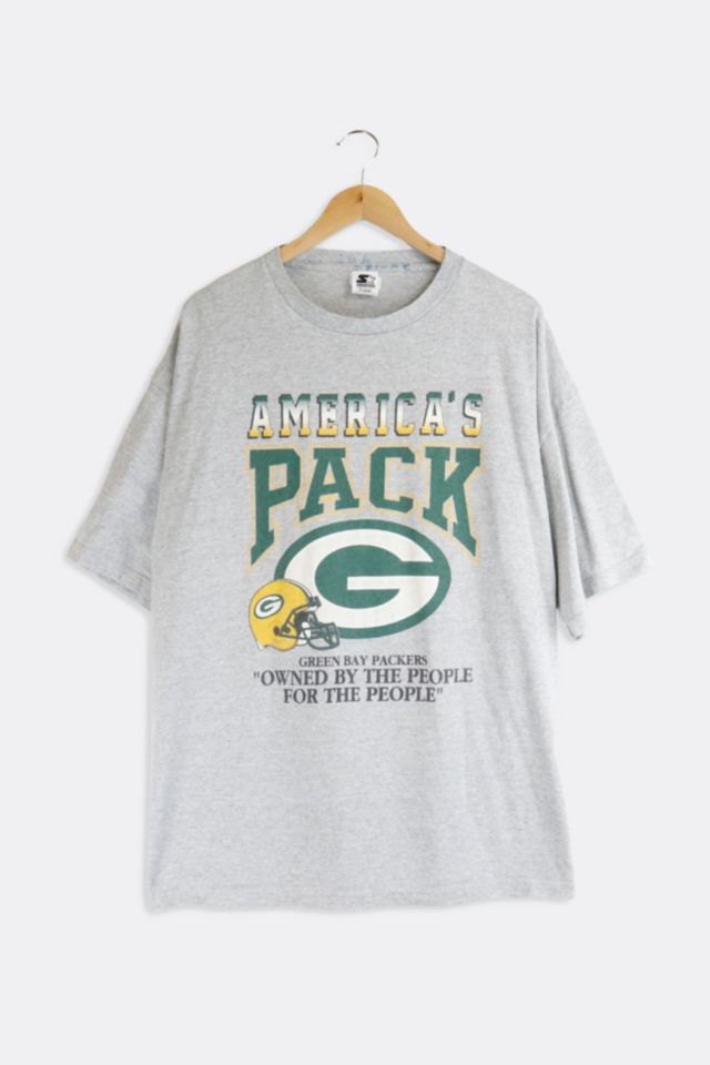 Vintage Starter NFL Green Bay Packers America's Pack T Shirt