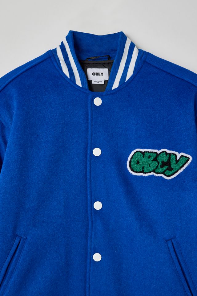 OBEY Roll Call Varsity Jacket | Urban Outfitters
