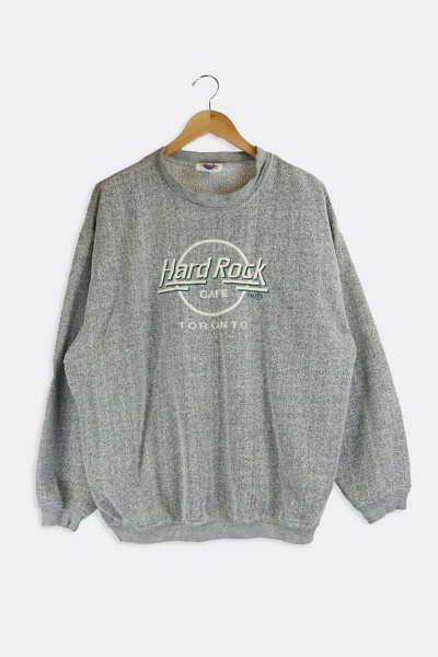 Vintage HARD ROCK CAFE Advertising Sweatshirt, Men's Size L polyester gray type Vintage Second Hand