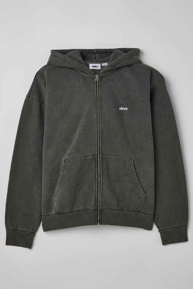 Obey zip outlet hoodie