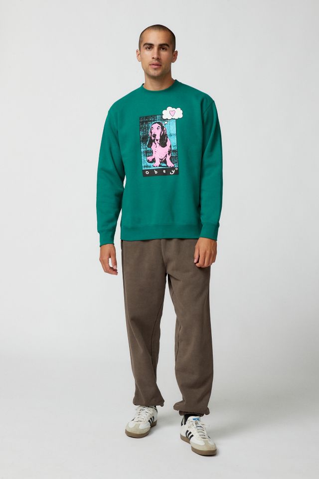 OBEY Love Pup Crew Neck Sweatshirt #1