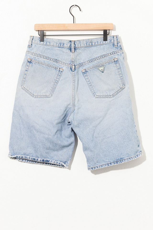 Vintage 1990s Distressed GUESS Denim Jean Shorts #1