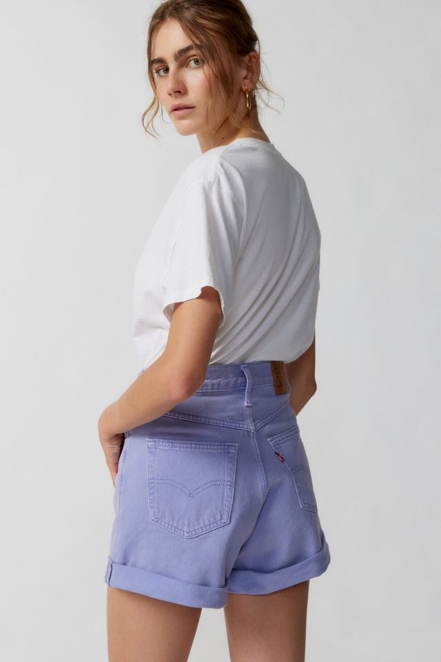 Levi's® '80s Rolled Mom Denim Short - Dusty Persian Violet | Urban