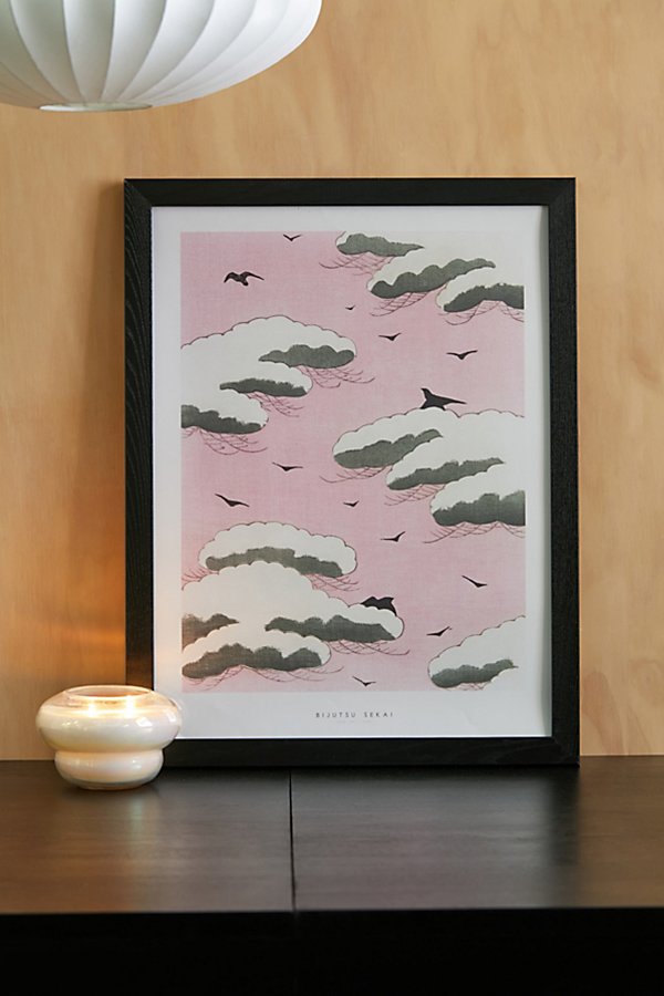 Pstr Studio Bijutsu Sekai Pink Sky Art Print At Urban Outfitters