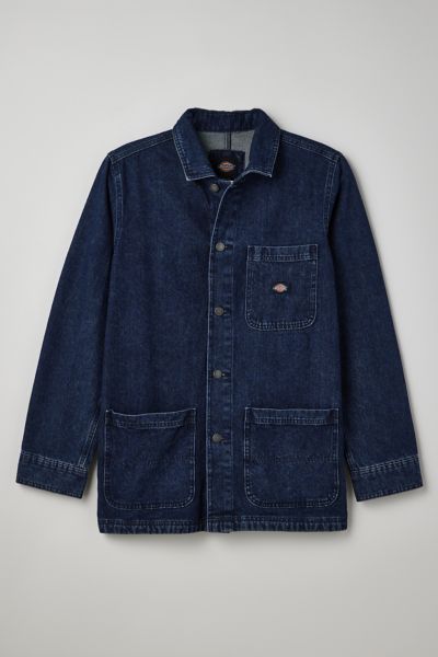 Dickies Denim Chore Coat In Indigo