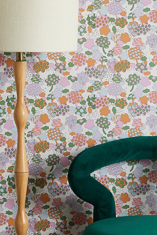 Urban Outfitters Uo Home Kimchi Trees Removable Wallpaper At  In Multi
