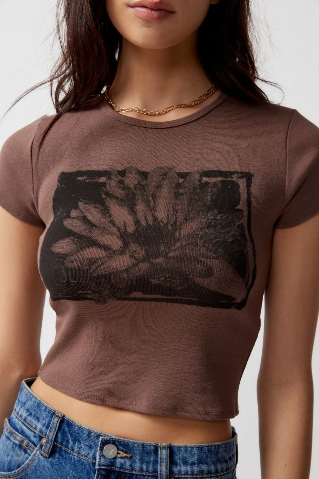 UO Lotus Perfect Baby Tee #3