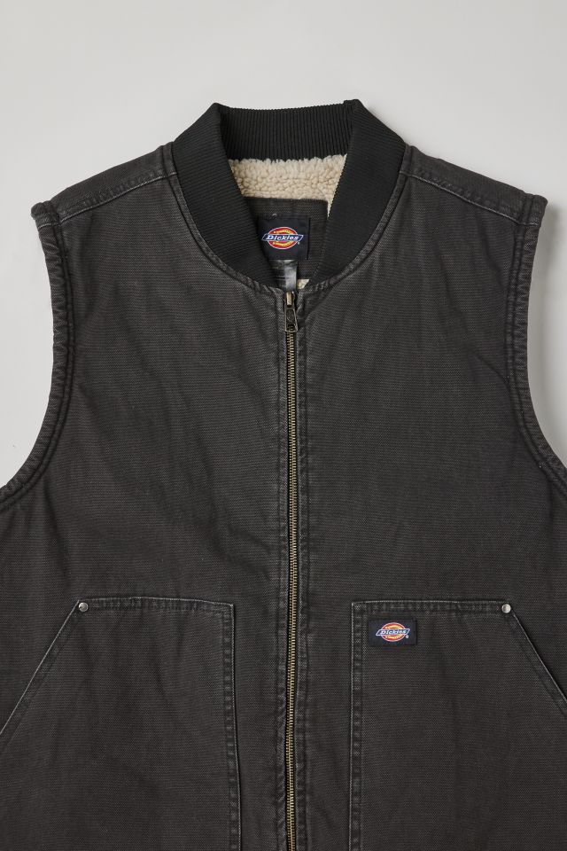 Dickies Fleece Lined Canvas Vest #3