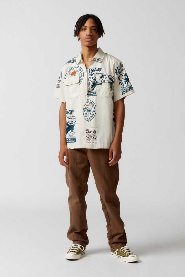 Dickies Greensburg Printed Button-Down Shirt #1