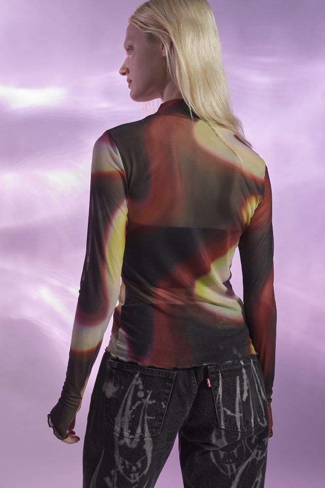Levi’s® X Barbie Ferreira UO Exclusive Second Skin Mock Neck Top #4