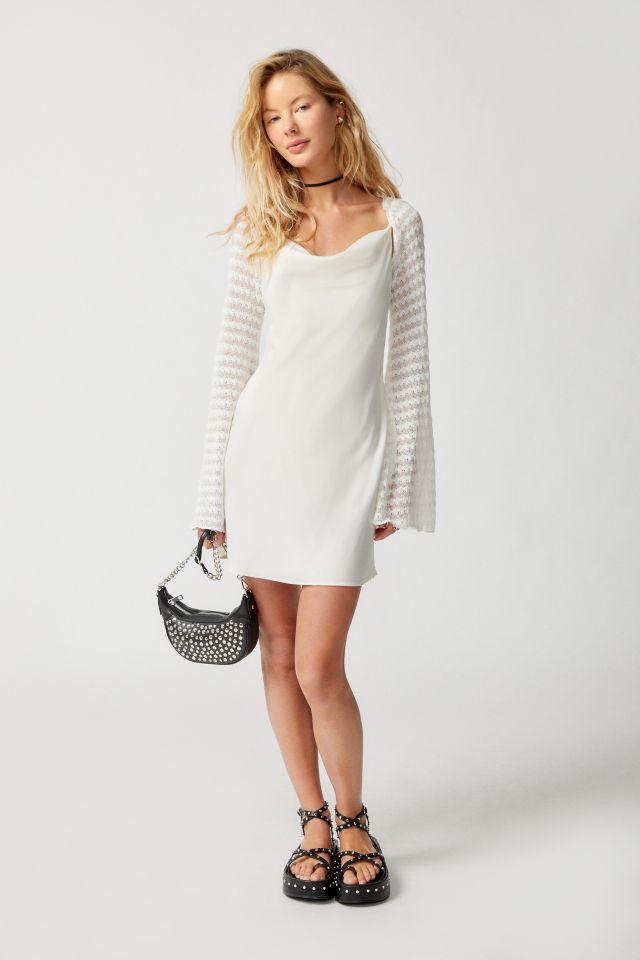 Urban Renewal Remnants Loose Knit Bell Sleeve Sweater Shrug #1