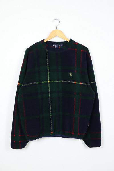 Pile Fleece Colourblock Sweater - Nautic / Pacific