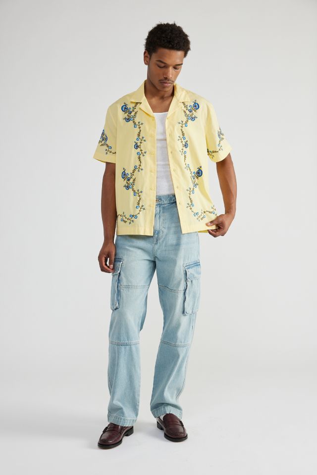 BDG Baggy Skate Fit Cargo Jean In Vintage Denim Light,at Urban Outfitters  in Blue for Men