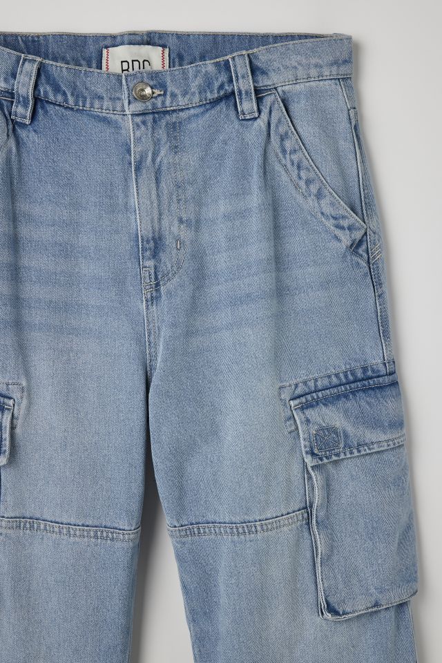 BDG Baggy Skate Fit Cargo Jean In Vintage Denim Light,at Urban Outfitters  in Blue for Men