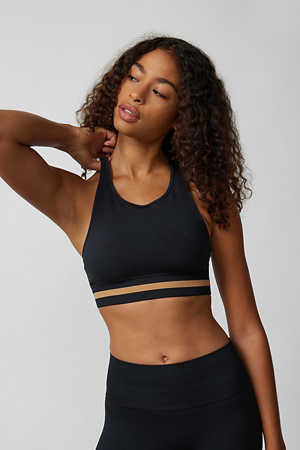 THE UPSIDE FORM LINDA SEAMLESS SPORTS BRA IN BLACK, WOMEN'S AT URBAN OUTFITTERS